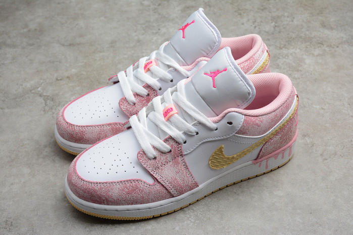 air jordan 1 low paint drip (gs) cw7104-601