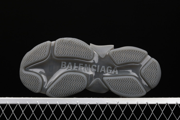 bl triple s trainers sneakers grey black 041505