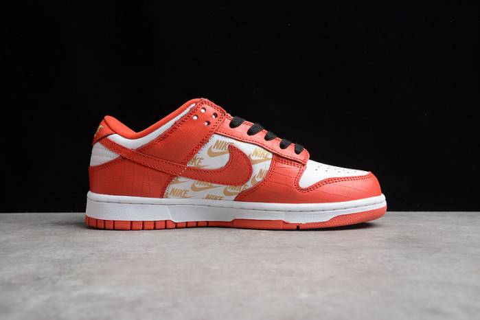 nike sb dunk low white black orange dh3228-161