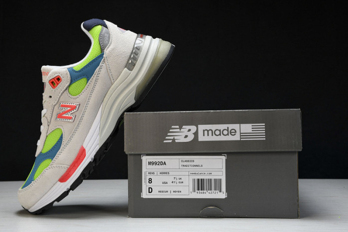new Ba1an*e 992 white neon cyan m992da