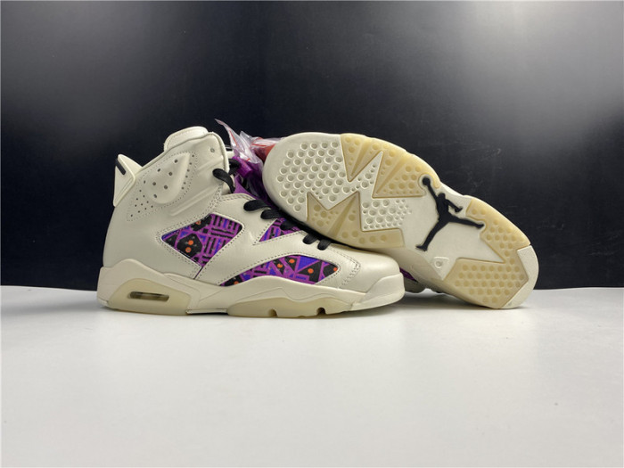 air jordan 6 retro quai54 sail black cz4152-101