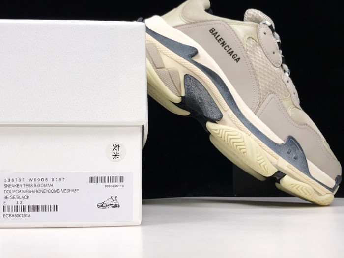 bl triple-s sneakers cream h903p056