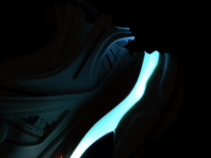 (led) bl tess s. gomma trek low sneakers white orange h903p029